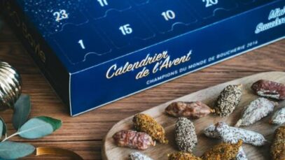 Un calendrier de l'avent rempli de mini-saucissons